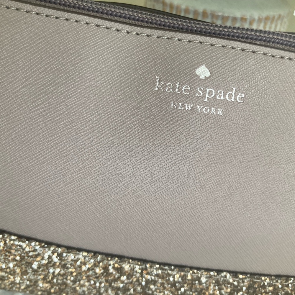 1. Kate Spade Glitter Crossbody Bag – Taupe Gold - Picture 3 of 12
